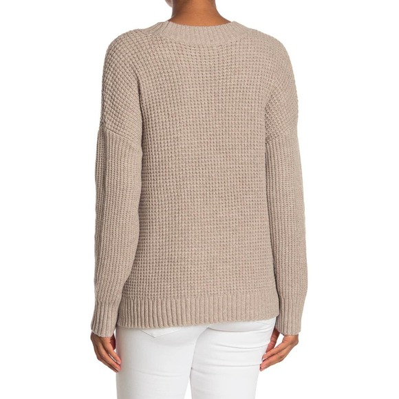 Sweet Romeo Seam Front Waffle Pullover Sweater - Picture 7 of 7